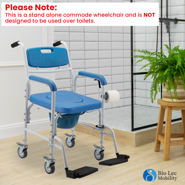 Wheelchair commode wash bio lec mobility new