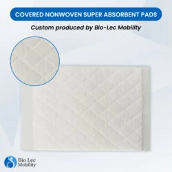 White absorbent pad with diamond pattern, Bio-Lec Mobility logo.