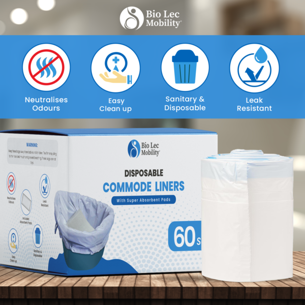 bedside commode liners-commode-liners-with absorbent pads