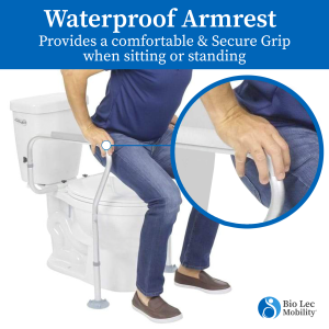 Toilet Safety Frame | Adjustable Height | Large Suction Feet