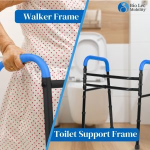 Toilet Support Frame | Premium 2-in-1 Walker Frame