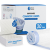 Commode Liners With Absorbent Pads
