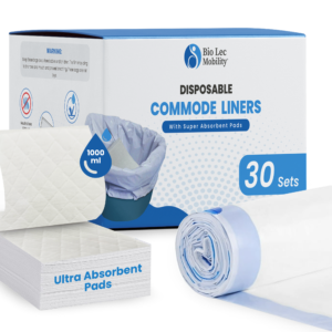 Commode Liners | Pack of 7 Packs, 210 Sets | Bedside Commode Liners With Absorbent Pad