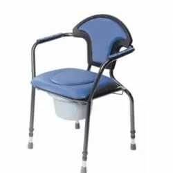 Bedside Commode Chair with Handles | Luxury Commode Chair Height Adjustable