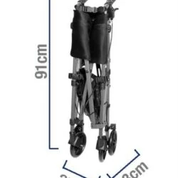 Lightweight Folding Walker With Wheels & Seat | Stander EZ Fold N Go Rollator - Image 3