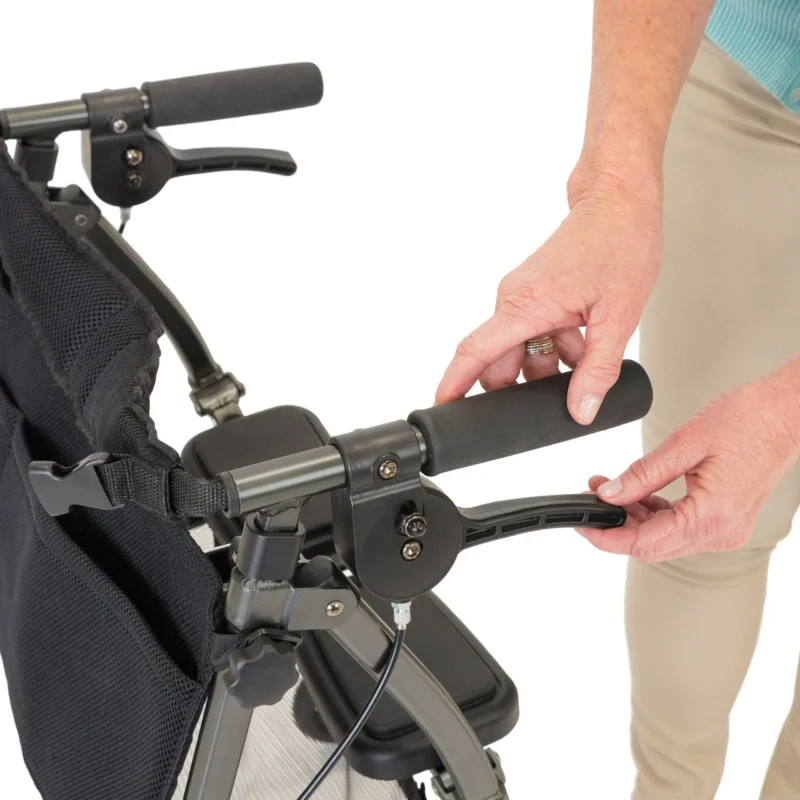 Lightweight Folding Walker With Wheels & Seat | Stander EZ Fold N Go Rollator - Image 4
