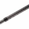FOLDING ADJUSTABLE WALKING STICK-Etched-black