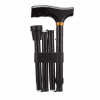 Folding Adjustable Walking Sticks - Black 33-37"