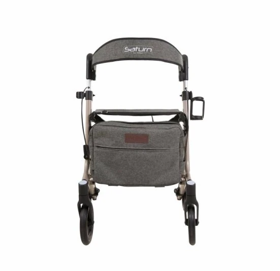 4 Wheeled Walker | Outdoor Rollator with Big Front 8" Wheels | Rollator Saturn - Image 9