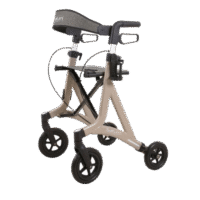 4 wheeled Rollator-Outdoor Rollator with Big Wheels