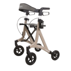 4 Wheeled Walker | Outdoor Rollator with Big Front 8" Wheels | Rollator Saturn - Image 7