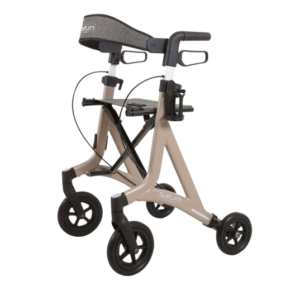 4 Wheeled Walker | Outdoor Rollator with Big Front 8″ Wheels | Rollator Saturn