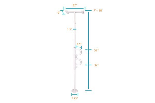 SECURITY POLE & CURVE GRAB Bar