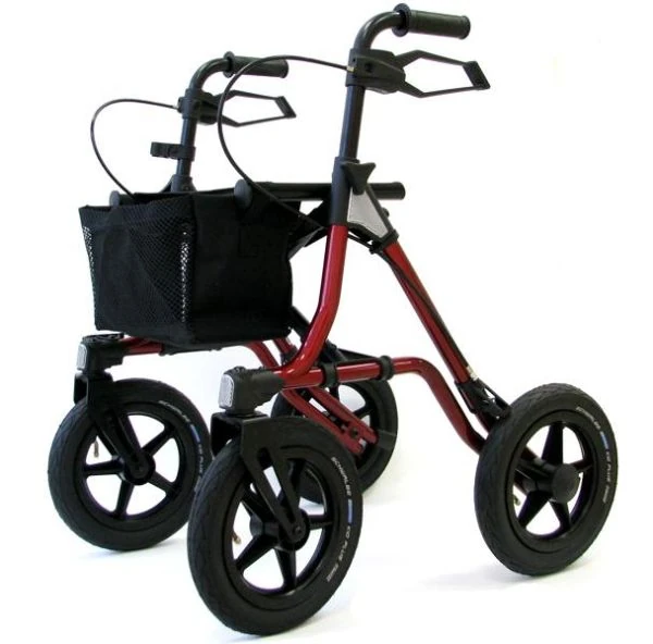 Dietz TAiMA XC Rollator with Pneumatic Tyres | Outdoor Rollator Walker for Seniors & Elderly | with Big 12" Wheels | Height Adjustable - Image 4