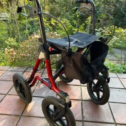 Dietz TAiMA XC Rollator with Pneumatic Tyres | Outdoor Rollator Walker for Seniors & Elderly | with Big 12" Wheels | Height Adjustable - Image 7