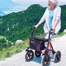 Dietz TAiMA XC Rollator with Pneumatic Tyres | Outdoor Rollator Walker for Seniors & Elderly | with Big 12" Wheels | Height Adjustable - Image 3