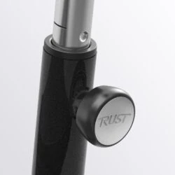 Close-up of Trust Rollator adjustment knob.