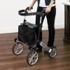 Lightweight folding outdoor rollator