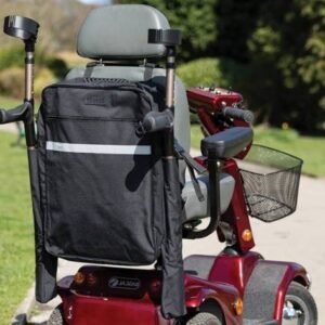 Mobility Scooter Bag With Walking Stick Holder | Double Crutch Holder | Available in Large & Medium Sizes