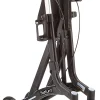 4 wheeled walker, outdoor rollator, saturn-rollator-black
