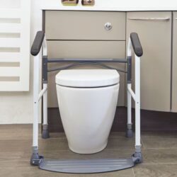 Easy Folding Toilet Surround for Elderly | Toilet Support Frame - Image 2