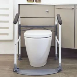 Easy Folding Toilet Surround for Elderly | Toilet Support Frame - Image 2