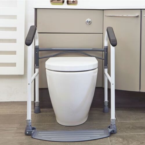 Easy Folding Toilet Surround for Elderly | Toilet Support Frame - Image 2