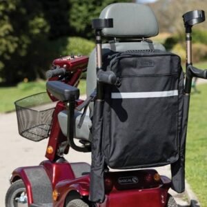 Mobility Scooter Bag With Walking Stick Holder | Double Crutch Holder | Available in Large & Medium Sizes