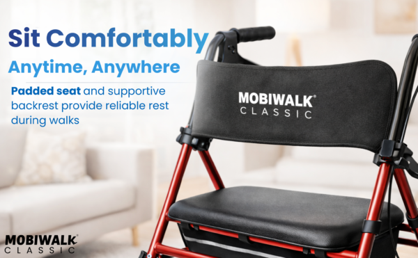 MobiWalk Classic 4 Wheel Rollator 1