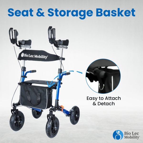 forearm walker with seat, upright mobility walker with seat, forearm walker with seat