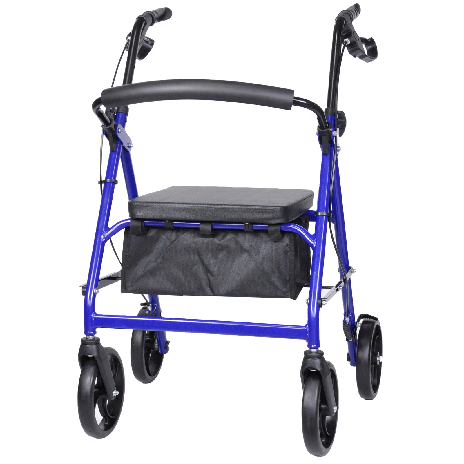 4 Wheeled Walking Aid Rollator, Lightweight Four-Wheeled Rollator, 4 Wheel Walker with Seat and Wheels-mobility walking aids-walking aids for elderly people-seniors-Lightweight Four-Wheeled Mobility Walker MobiWalk 4 Wheeled Classic Rollator Bio Lec Mobility