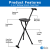 walking stick with a seat attached-walking sticks with seats on them-cane that turns into a seat-cane with a folding seat-Multifunctional Folding Chair Walking Stick-walking stick chair amazon