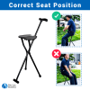 walking stick with a seat attached-walking sticks with seats on them-cane that turns into a seat-cane with a folding seat-Multifunctional Folding Chair Walking Stick-walking stick chair amazon