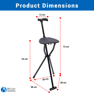 Walking Cane With Chair | Lightweight Folding Walking Stick Seat | Portable Seat For Walking