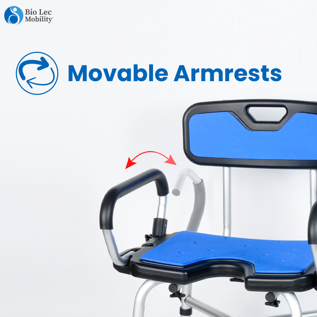 Best Shower Chair with foldable armrest For Elderly Uk