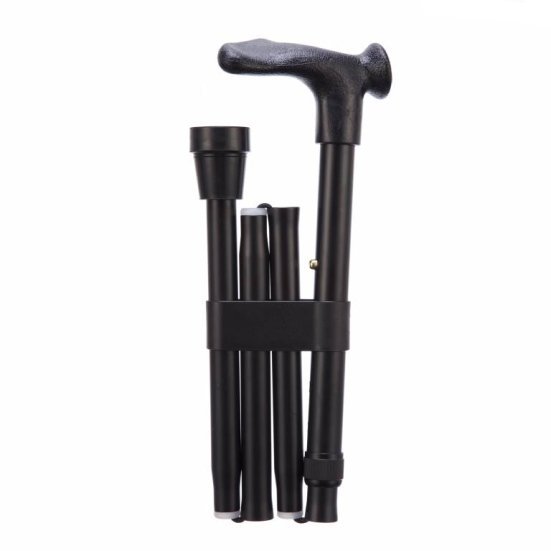 Comfort-Grip-Cane-Folding-Adjustable-Right-Handed-Black
