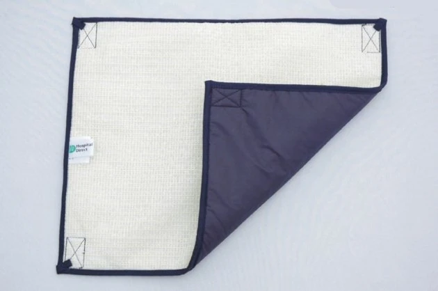Anti-slip foot pad showing both sides, one white and one dark.