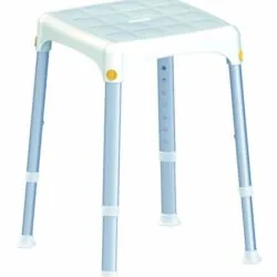 Square Shower Stool | Height Adjustable