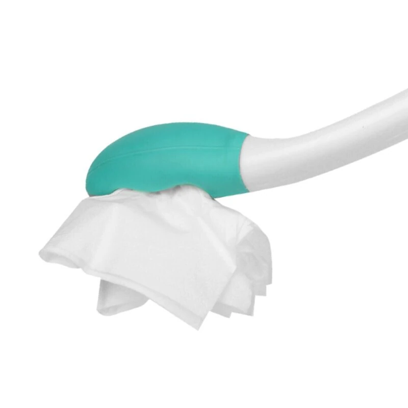 Bottom wiper aid with tissue attached to the end.