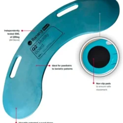 Q2 Mobility Board with curved shape and anti-slip pads.
