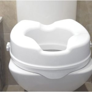 Sturdy Raised Toilet Seat For Elderly | High Elevation | Lifter Aid Without Lid – 2″ & 4″