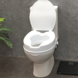 Heavy Duty Toilet Raiser | Elevated Toilet Seat with Lid | 2", 4", 6" Height Options - Image 1