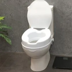 Heavy Duty Toilet Raiser | Elevated Toilet Seat with Lid | 2", 4", 6" Height Options