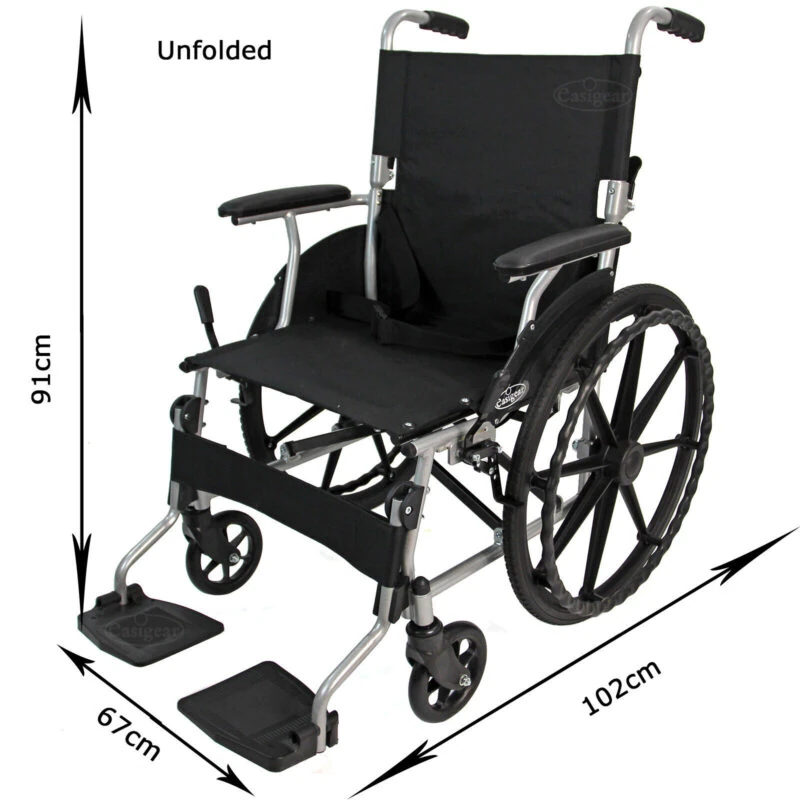 Lightweight Folding Self Propelled Wheelchair | Aluminium Wheelchair - Image 3