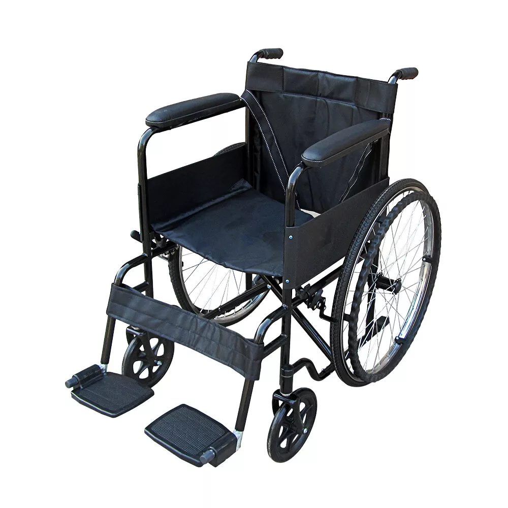 Lightweight-Folding-Steel-Self-Propelled-Wheelchair-Steel