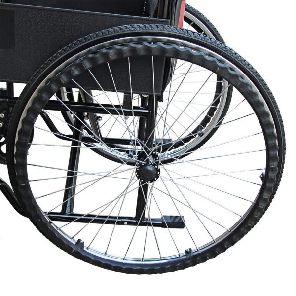 Lightweight-folding-self-propel-wheelchair-portable-black