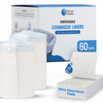 Commode Liners | Pack of 60 sets | Bedside Commode Liners With Absorbent Pad - Image 1