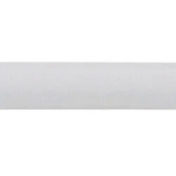 Side view of a white bath board with a blue handle and adjustable legs.