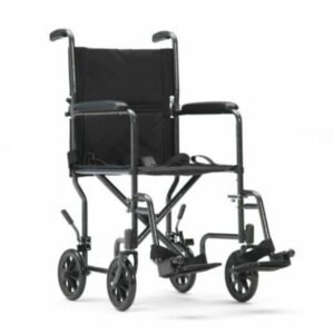 Lightweight Folding Transit Wheelchair | Mobility Wheelchair | Hospital Transport Wheelchair | Easy to Use