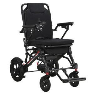 Lightweight Folding Electric Wheelchair | MobilityPlus+ LiteRider 4mph, Compact Wheelchair